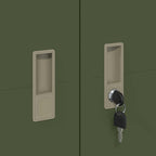 Storage Cabinet with Storage 2 pcs Olive Green 90 x 40 x 140 cm