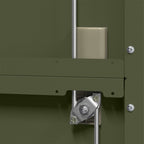 Storage Cabinet with Storage 2 pcs Olive Green 90 x 40 x 140 cm