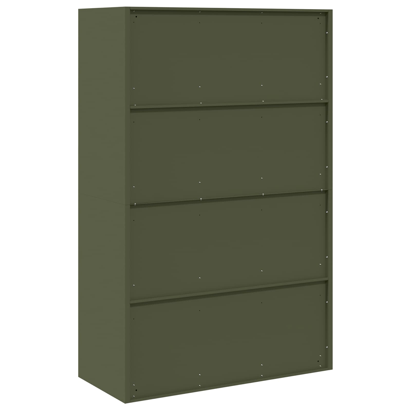 Storage Cabinet with Storage 2 pcs Olive Green 90 x 40 x 140 cm