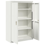 Storage Cabinet 2 pcs White 90 x 40 x 140 cm Cold-Rolled Steel