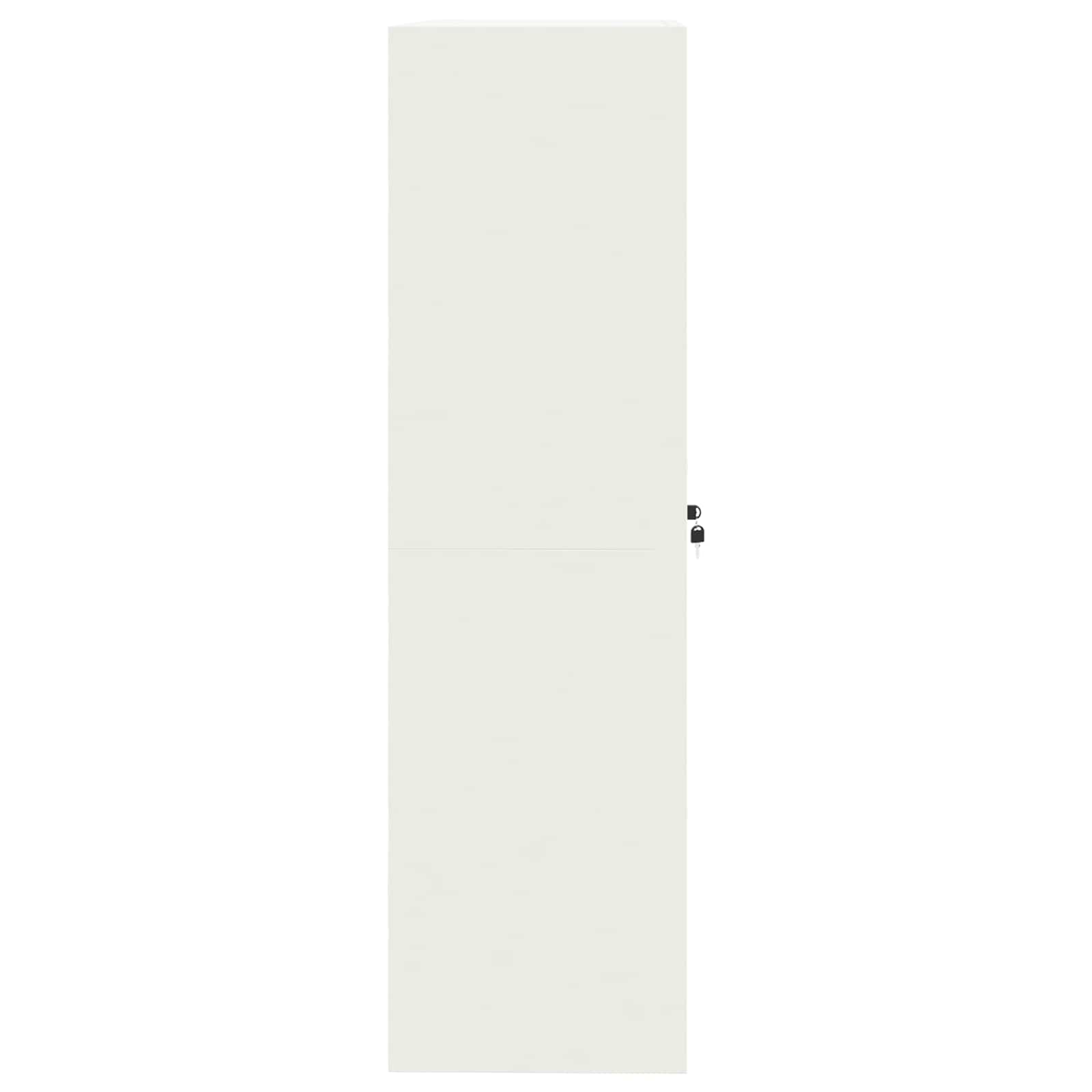 Storage Cabinet 2 pcs White 90 x 40 x 140 cm Cold-Rolled Steel