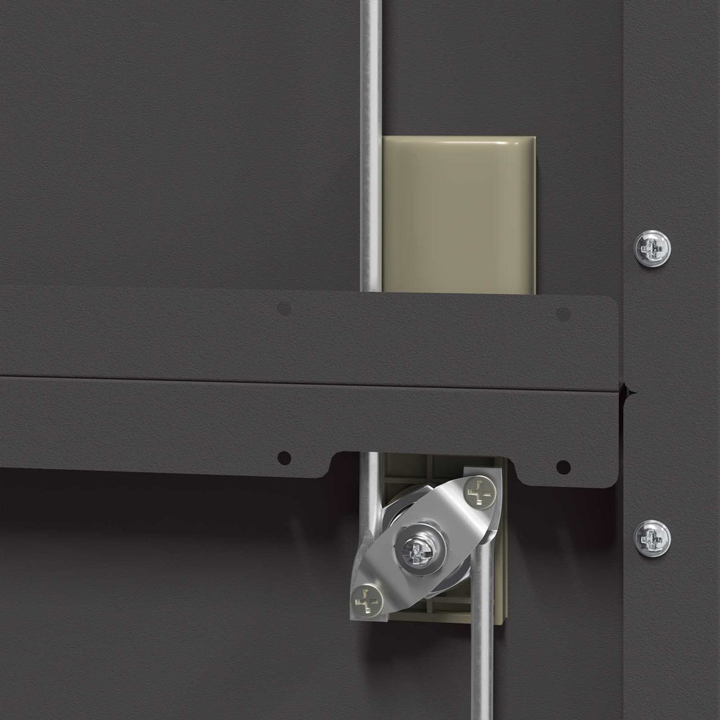 Storage Cabinet 2 pcs Black 90 x 40 x 180 cm Cold-Rolled Steel