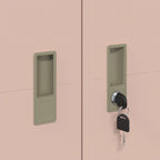 Storage Cabinet 2 pcs Pink 90 x 40 x 180 cm Cold-Rolled Steel