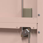 Storage Cabinet 2 pcs Pink 90 x 40 x 180 cm Cold-Rolled Steel