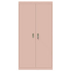 Storage Cabinet 2 pcs Pink 90 x 40 x 180 cm Cold-Rolled Steel
