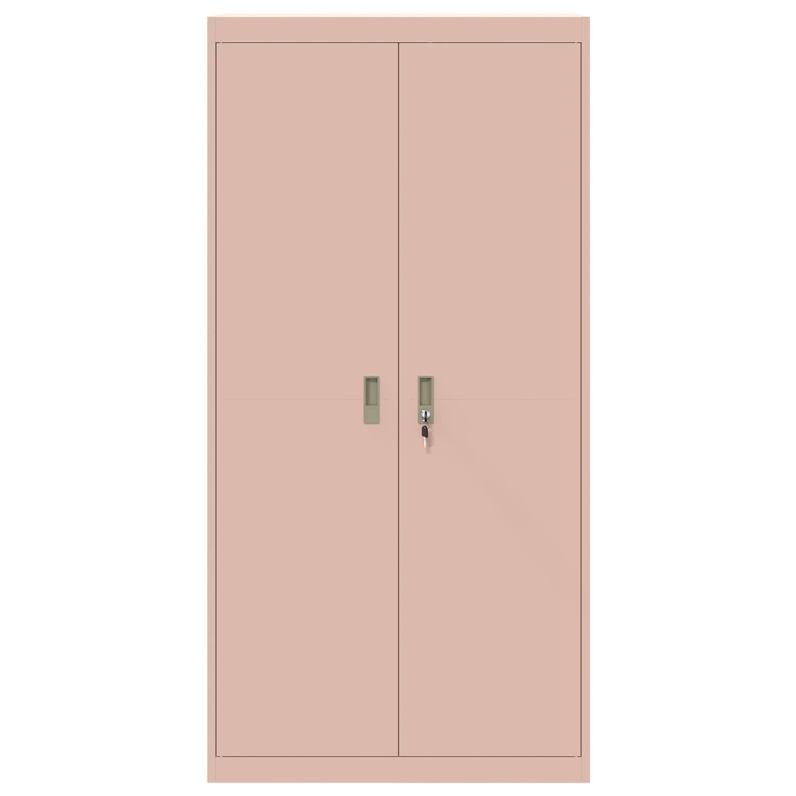 Storage Cabinet 2 pcs Pink 90 x 40 x 180 cm Cold-Rolled Steel