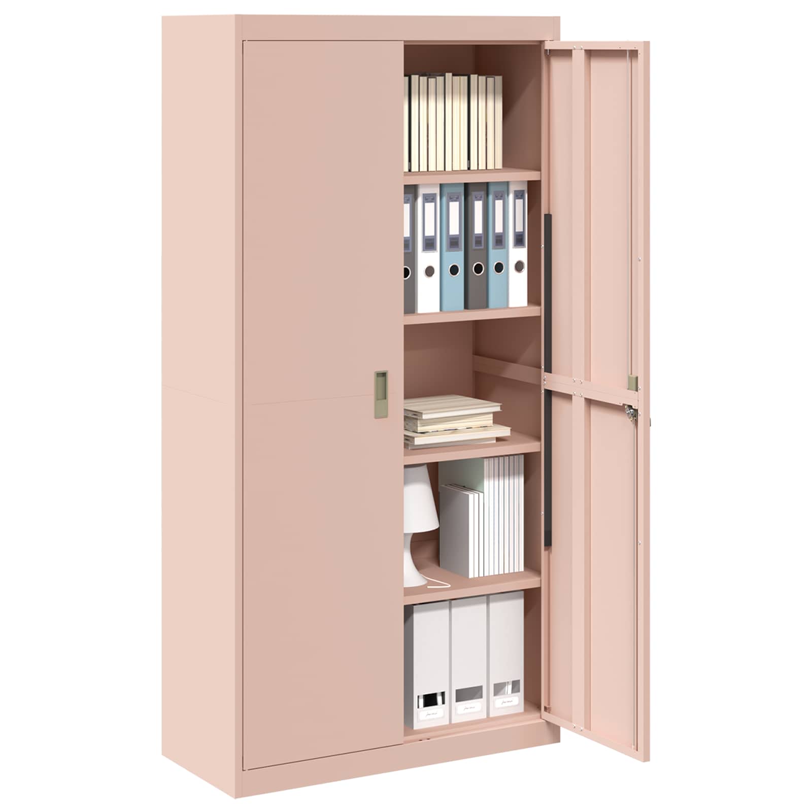 Storage Cabinet 2 pcs Pink 90 x 40 x 180 cm Cold-Rolled Steel