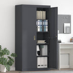 Storage Cabinet with Storage 2 pcs Anthracite 90 x 40 x 180 cm