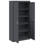Storage Cabinet with Storage 2 pcs Anthracite 90 x 40 x 180 cm