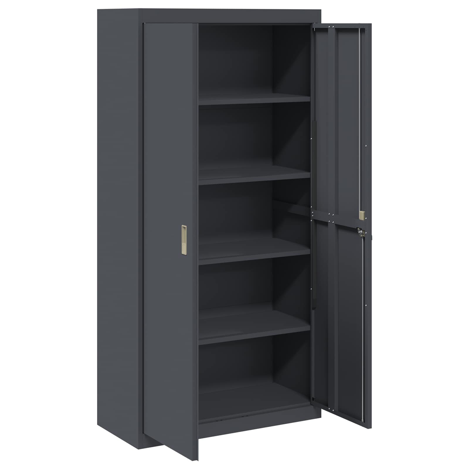 Storage Cabinet with Storage 2 pcs Anthracite 90 x 40 x 180 cm