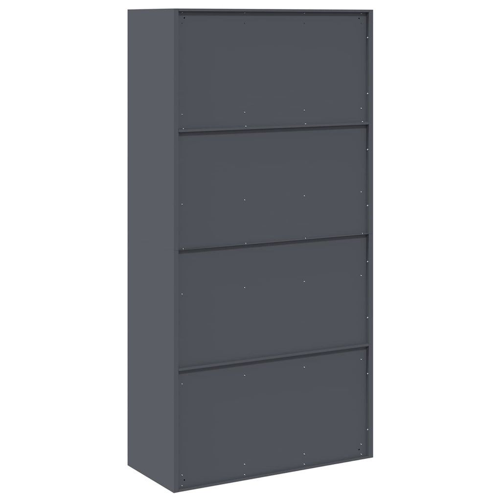 Storage Cabinet with Storage 2 pcs Anthracite 90 x 40 x 180 cm