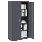 Storage Cabinet with Storage 2 pcs Anthracite 90 x 40 x 180 cm