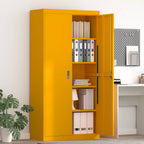 Storage Cabinet 2 pcs Mustard Yellow 90 x 40 x 180 cm