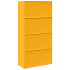 Storage Cabinet 2 pcs Mustard Yellow 90 x 40 x 180 cm