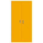 Storage Cabinet 2 pcs Mustard Yellow 90 x 40 x 180 cm