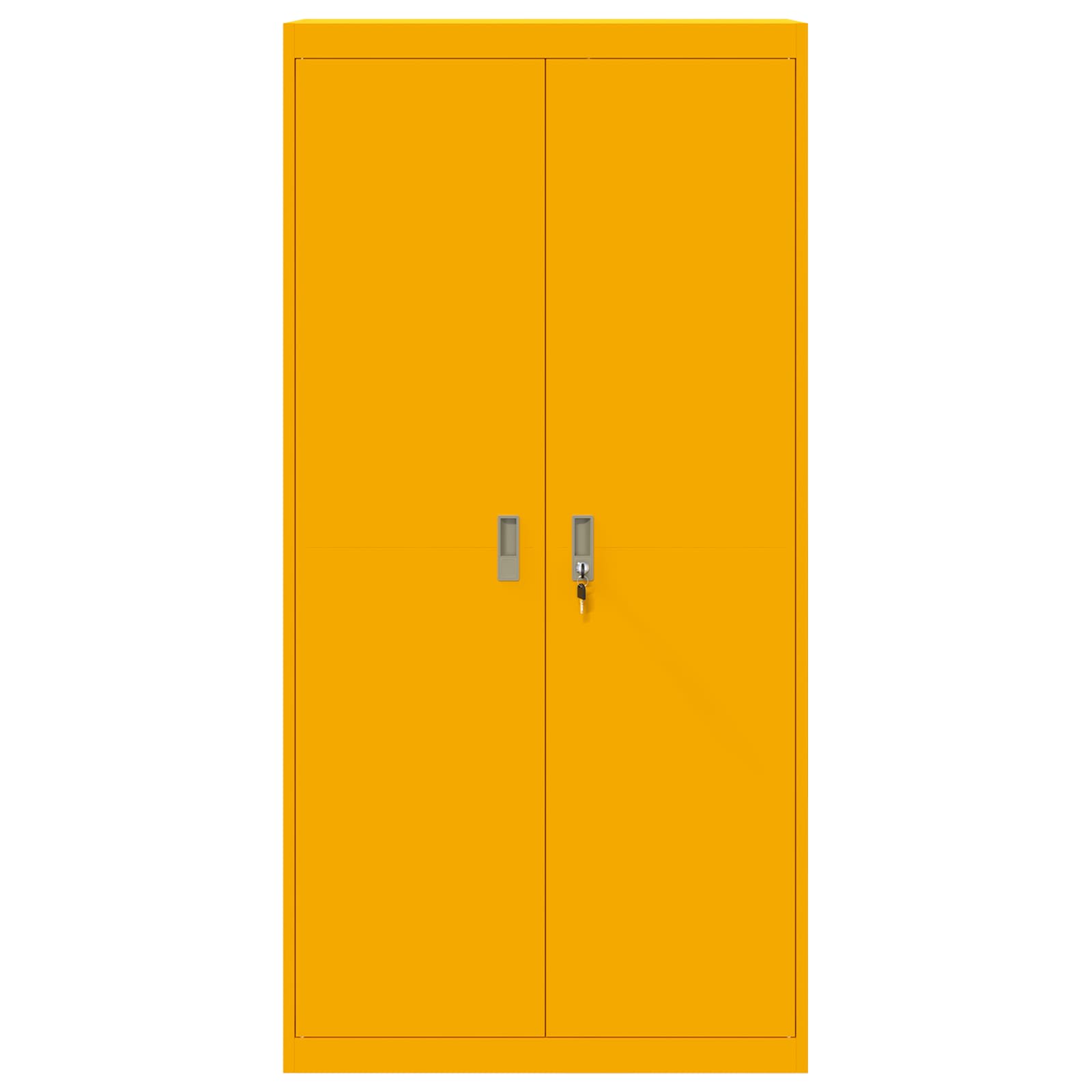 Storage Cabinet 2 pcs Mustard Yellow 90 x 40 x 180 cm