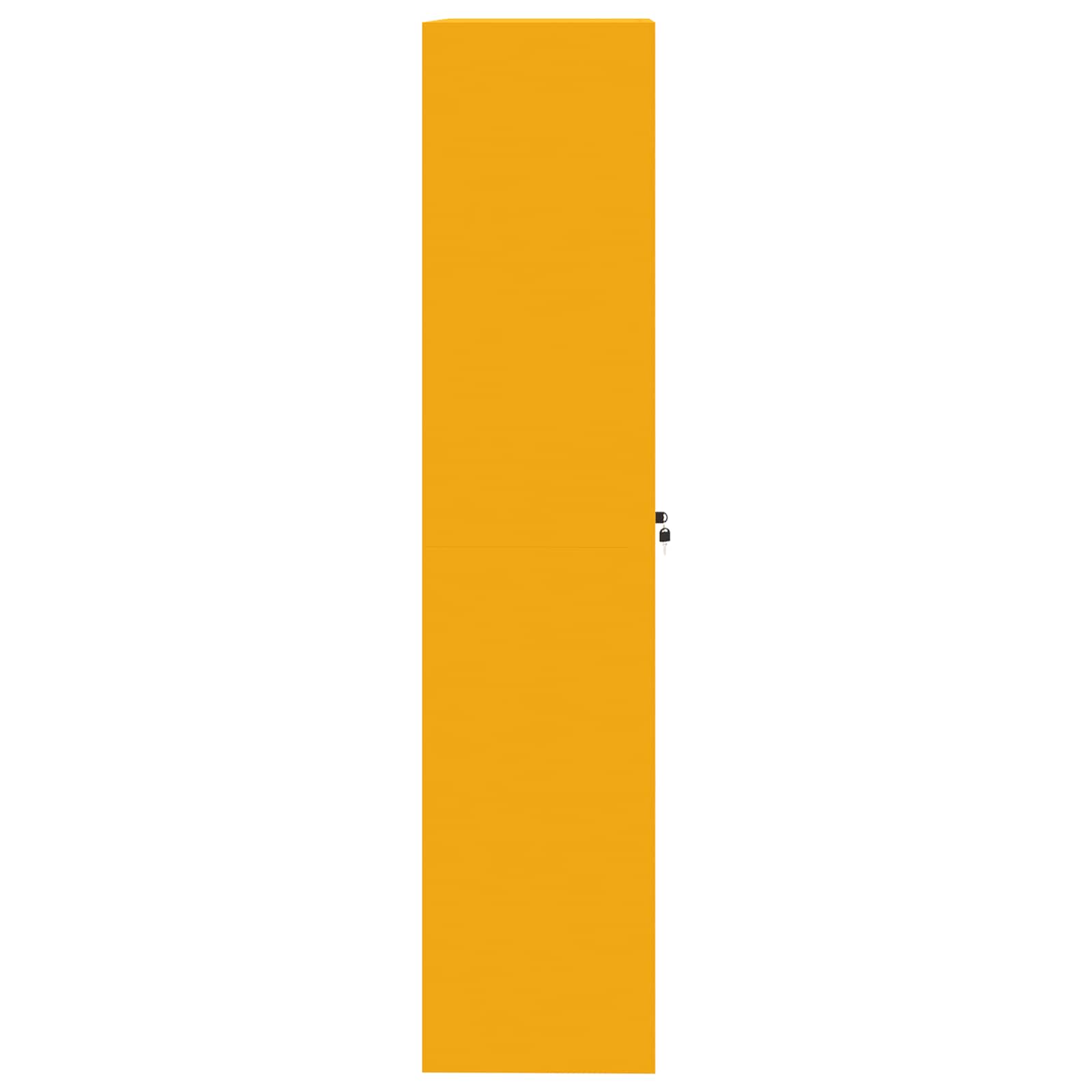 Storage Cabinet 2 pcs Mustard Yellow 90 x 40 x 180 cm