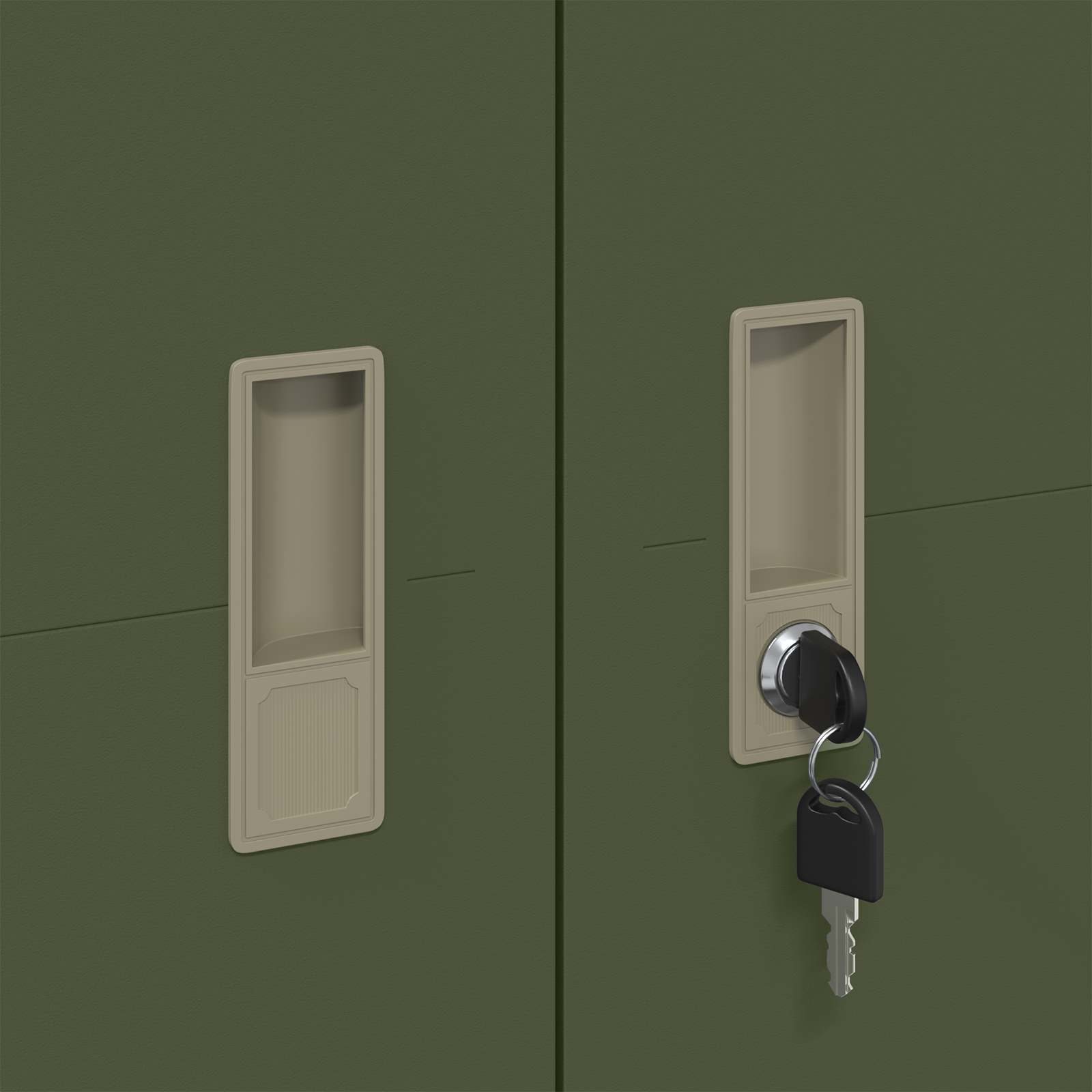 Storage Cabinet with Storage 2 pcs Olive Green 90 x 40 x 180 cm