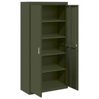 Storage Cabinet with Storage 2 pcs Olive Green 90 x 40 x 180 cm