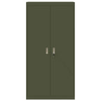 Storage Cabinet with Storage 2 pcs Olive Green 90 x 40 x 180 cm