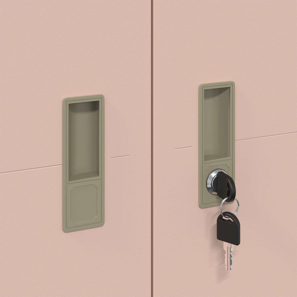 Storage Cabinet 2 pcs Pink 90 x 40 x 200 cm Cold-Rolled Steel