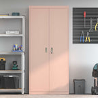 Storage Cabinet 2 pcs Pink 90 x 40 x 200 cm Cold-Rolled Steel