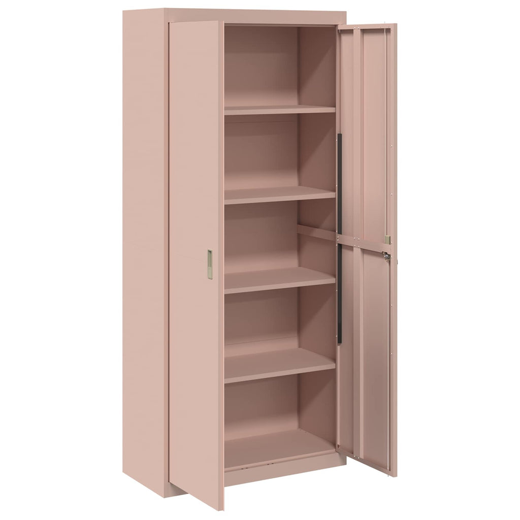 Storage Cabinet 2 pcs Pink 90 x 40 x 200 cm Cold-Rolled Steel