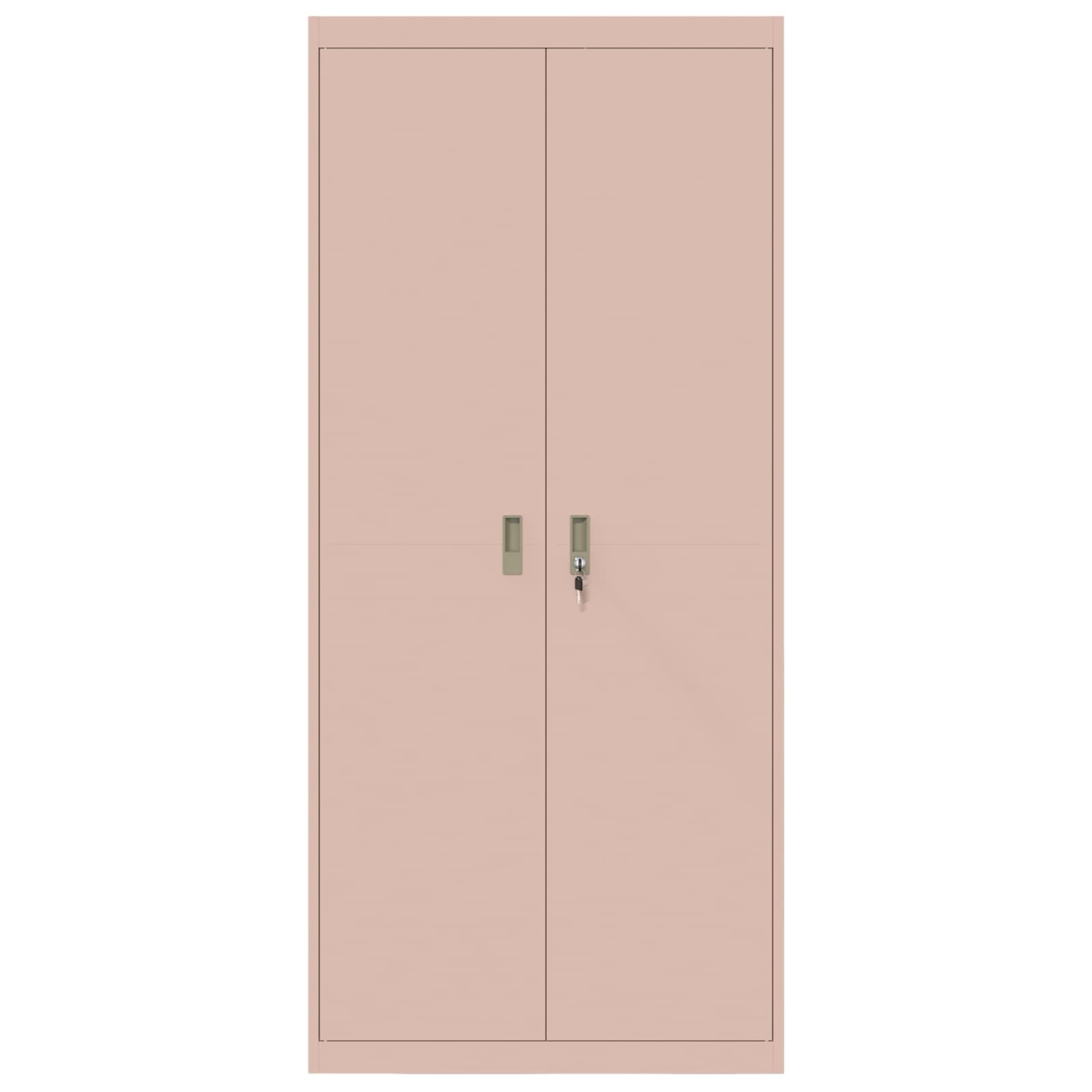 Storage Cabinet 2 pcs Pink 90 x 40 x 200 cm Cold-Rolled Steel