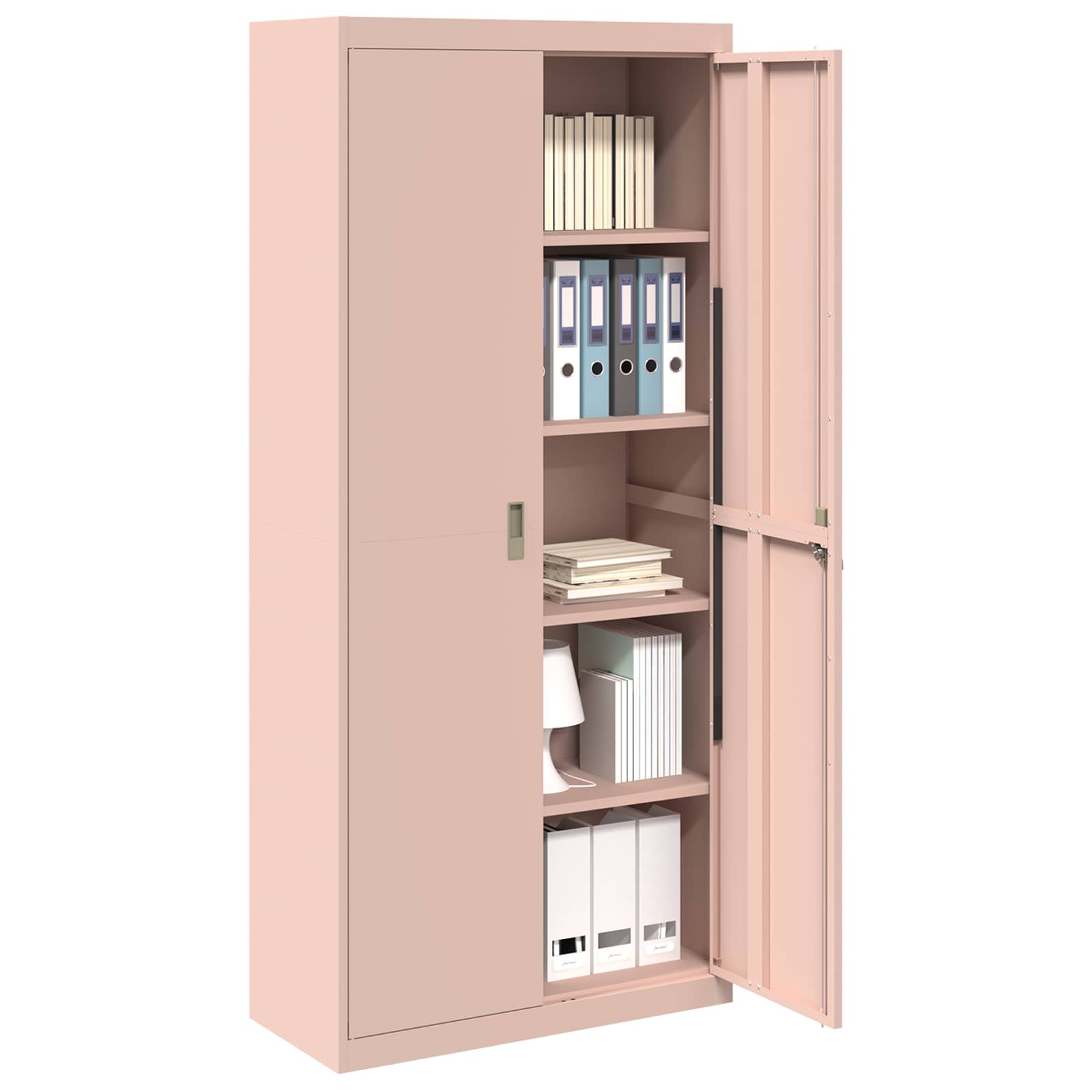 Storage Cabinet 2 pcs Pink 90 x 40 x 200 cm Cold-Rolled Steel