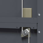 Storage Cabinet with Storage 2 pcs Anthracite 90 x 40 x 200 cm