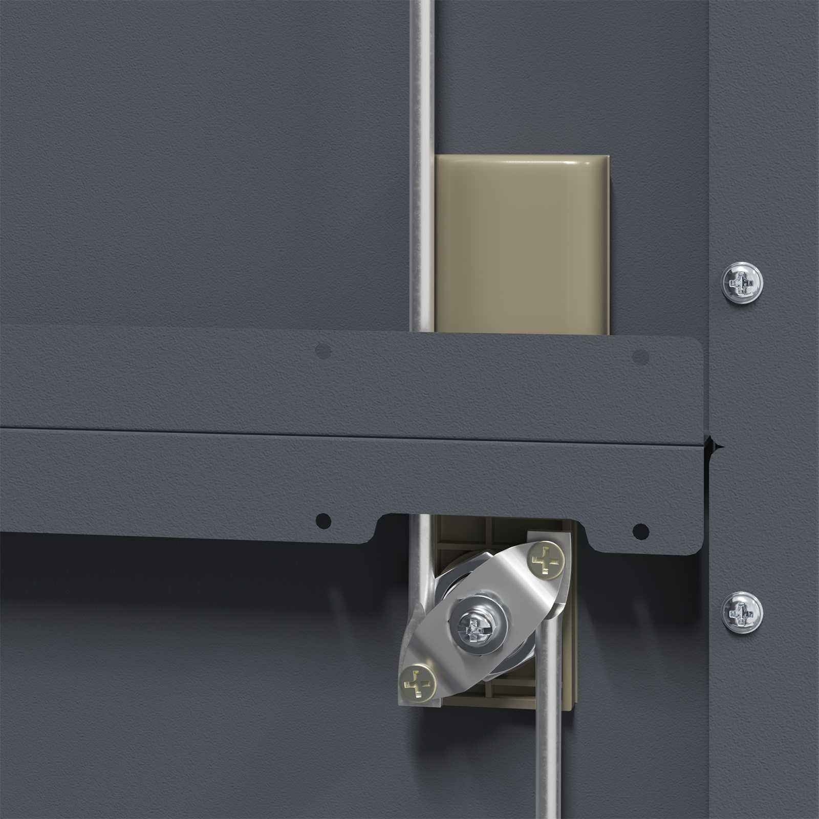 Storage Cabinet with Storage 2 pcs Anthracite 90 x 40 x 200 cm