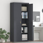 Storage Cabinet with Storage 2 pcs Anthracite 90 x 40 x 200 cm