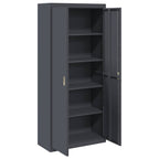 Storage Cabinet with Storage 2 pcs Anthracite 90 x 40 x 200 cm