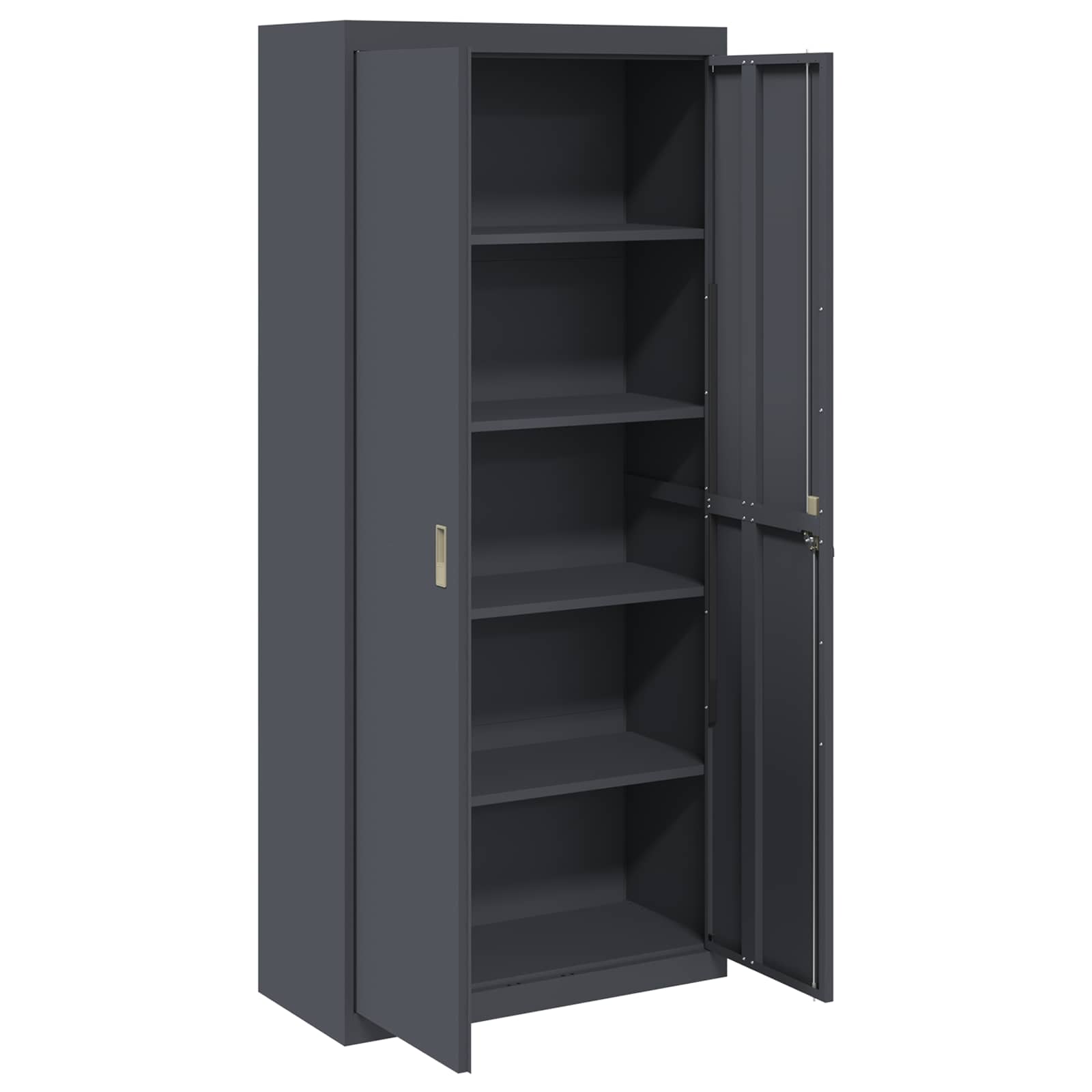 Storage Cabinet with Storage 2 pcs Anthracite 90 x 40 x 200 cm