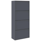 Storage Cabinet with Storage 2 pcs Anthracite 90 x 40 x 200 cm
