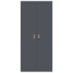 Storage Cabinet with Storage 2 pcs Anthracite 90 x 40 x 200 cm