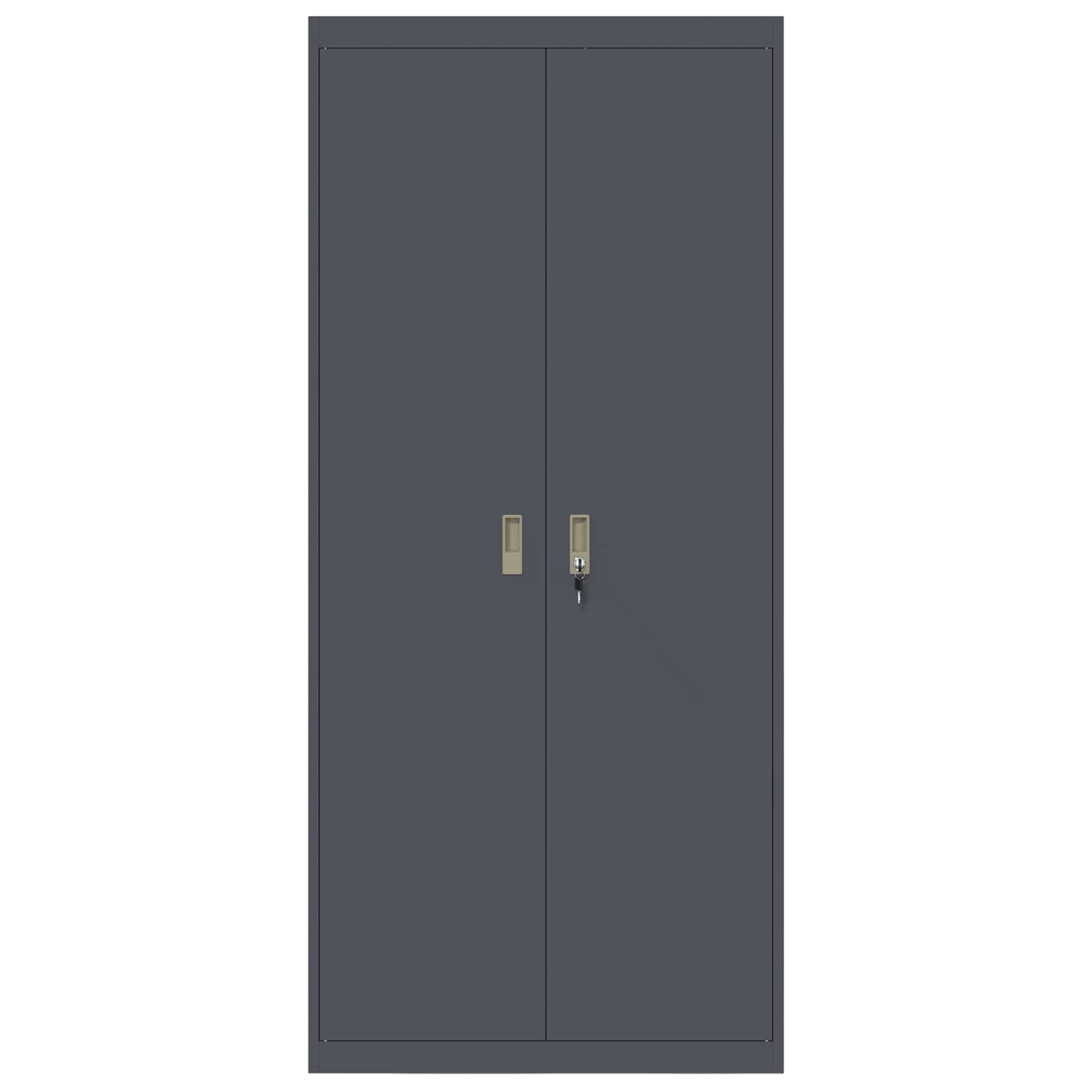 Storage Cabinet with Storage 2 pcs Anthracite 90 x 40 x 200 cm