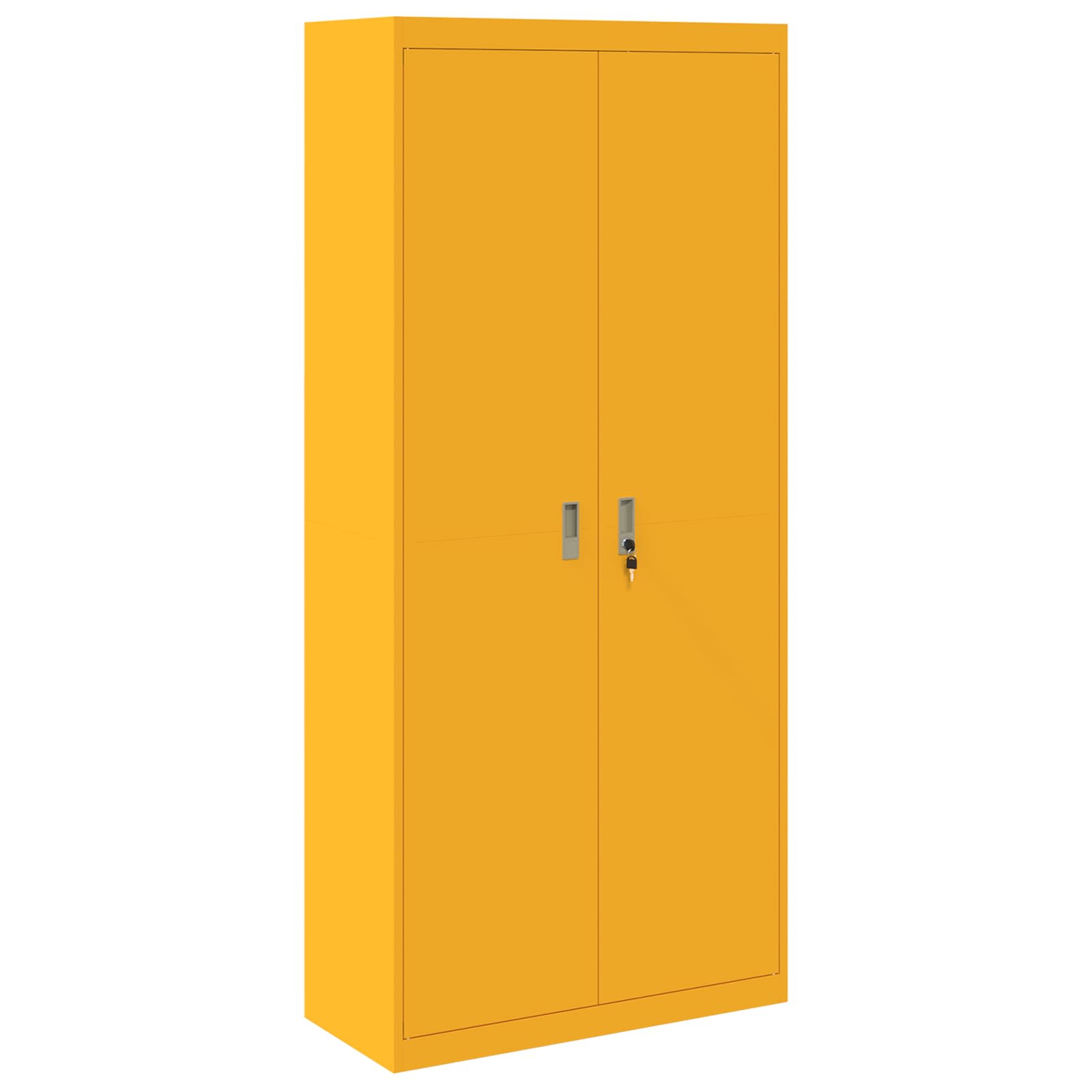 Storage Cabinet 2 pcs Mustard Yellow 90 x 40 x 200 cm