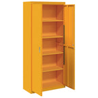 Storage Cabinet 2 pcs Mustard Yellow 90 x 40 x 200 cm
