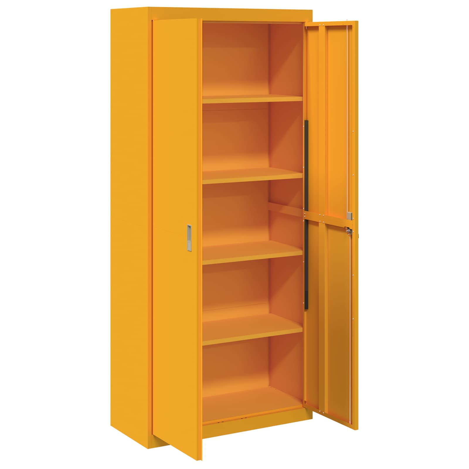 Storage Cabinet 2 pcs Mustard Yellow 90 x 40 x 200 cm