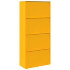 Storage Cabinet 2 pcs Mustard Yellow 90 x 40 x 200 cm