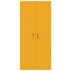 Storage Cabinet 2 pcs Mustard Yellow 90 x 40 x 200 cm