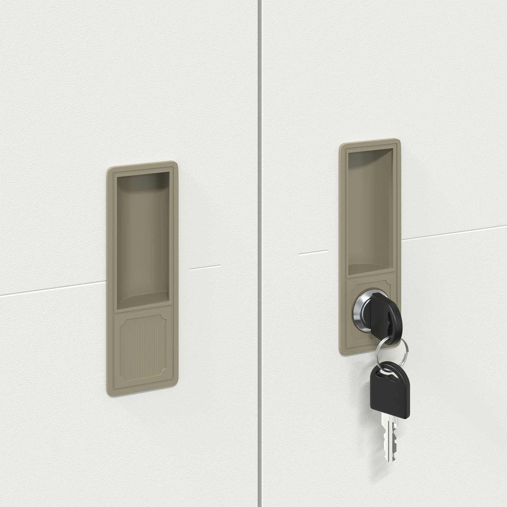 Storage Cabinet 2 pcs White 90 x 40 x 200 cm Cold-Rolled Steel