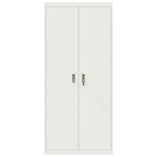 Storage Cabinet 2 pcs White 90 x 40 x 200 cm Cold-Rolled Steel