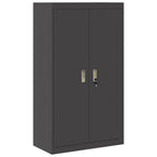Storage Cabinet 2 pcs Black 80 x 40 x140 cm Cold-Rolled Steel