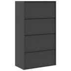 Storage Cabinet 2 pcs Black 80 x 40 x140 cm Cold-Rolled Steel