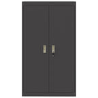 Storage Cabinet 2 pcs Black 80 x 40 x140 cm Cold-Rolled Steel