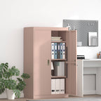 Storage Cabinet 2 pcs Pink 80 x 40 x140 cm Cold-Rolled Steel