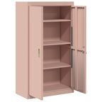 Storage Cabinet 2 pcs Pink 80 x 40 x140 cm Cold-Rolled Steel