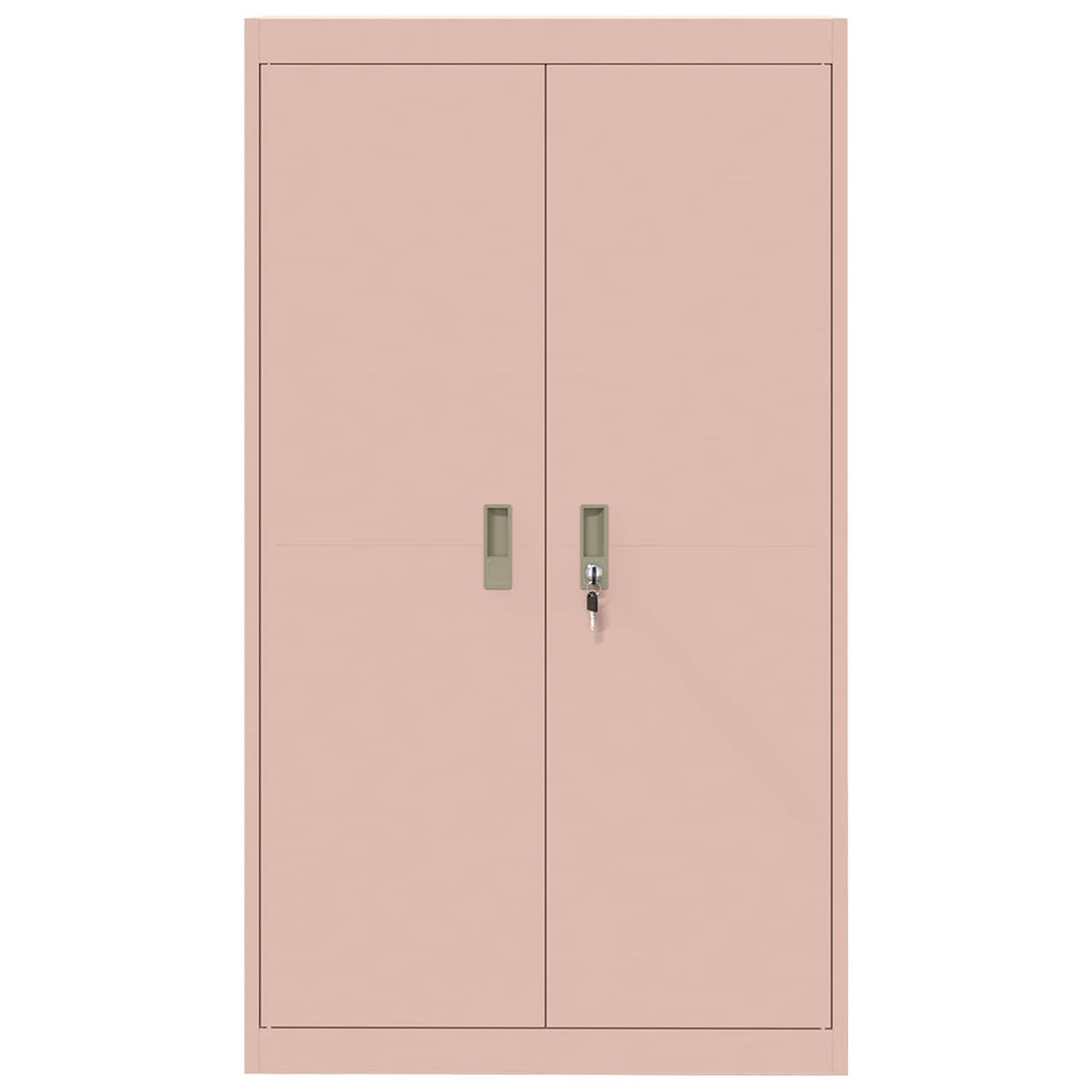 Storage Cabinet 2 pcs Pink 80 x 40 x140 cm Cold-Rolled Steel